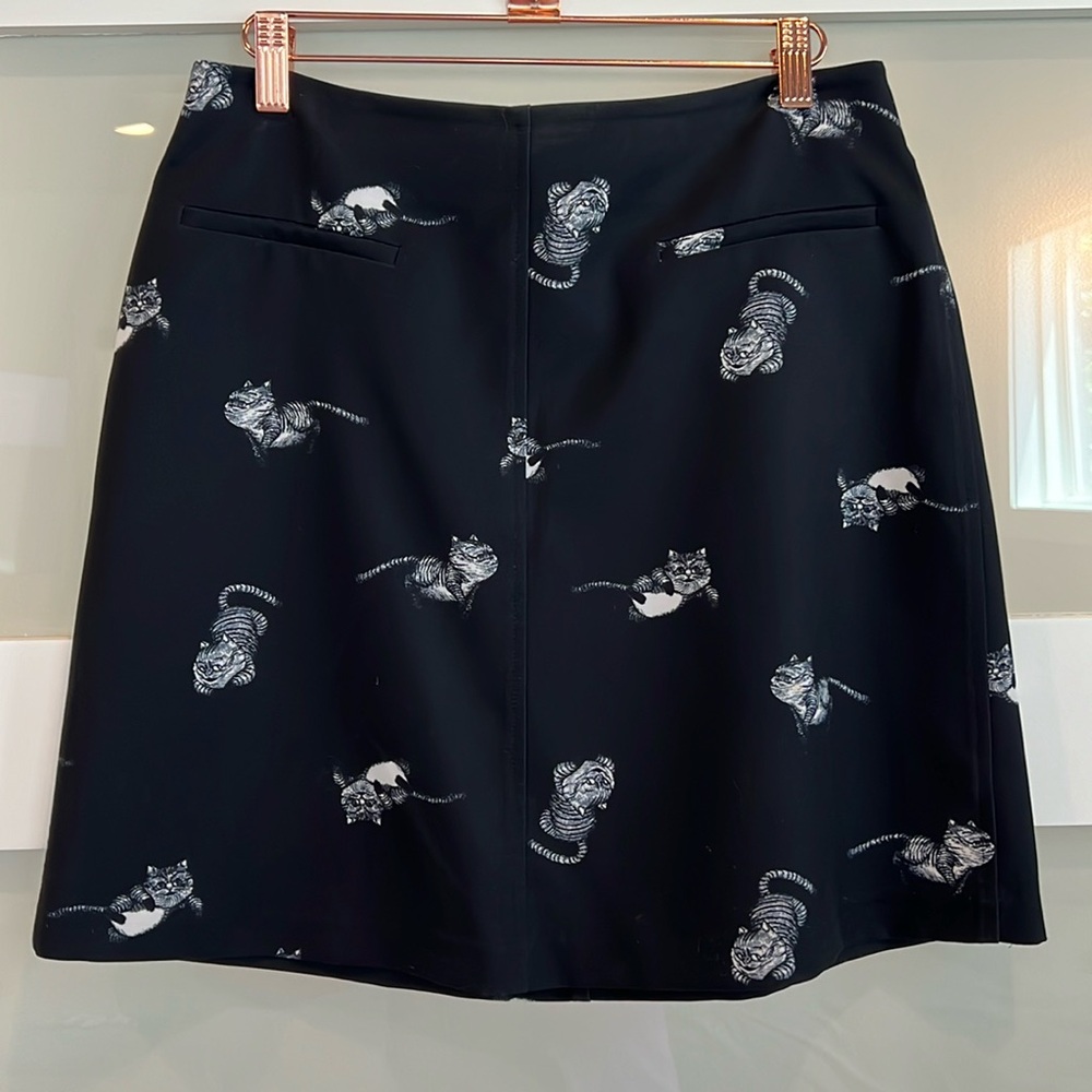 Navy Blue A-line Skirt